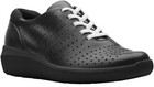 Clarks Black Leather Athletic Shoes for Women