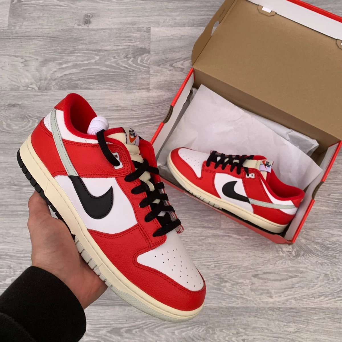 Nike Dunk Low White Black Red - огромный выбор по лучшим ценам | eBay