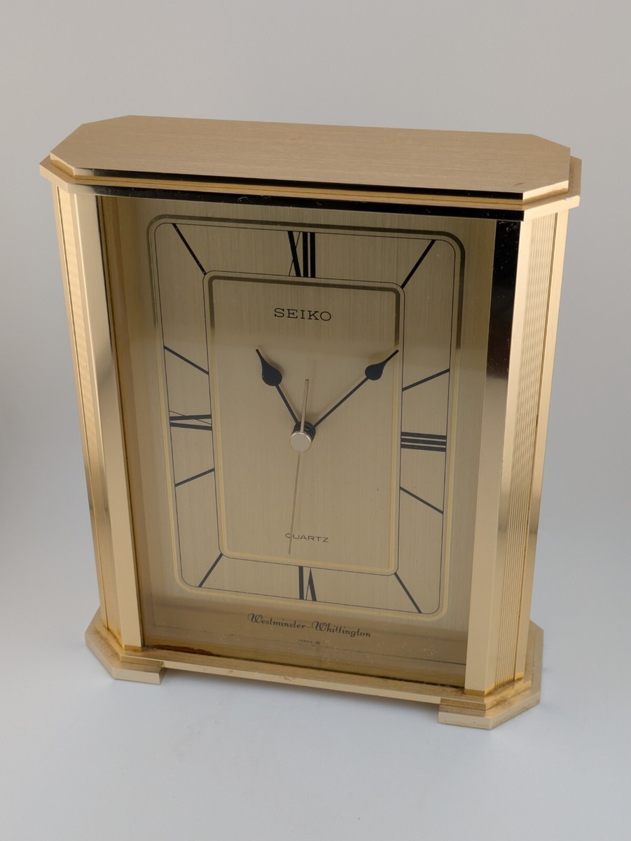 Seiko Westminster-Whittington Chime Mantel Desk Clock