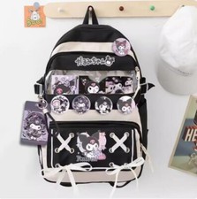 My Melody Kuromi Cinnamoroll Cartoon Cute Student Schoolbag Shoulder Backpack