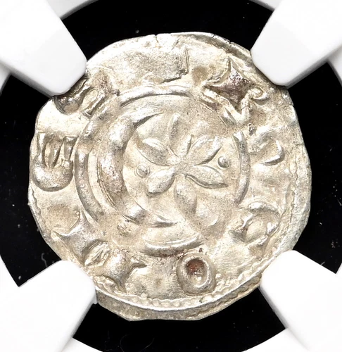 FRANCE, Provence. Raymond V, 1148-1194, Silver Denier, NGC MS62