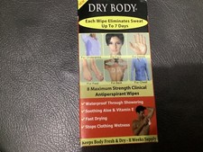 Deodorant Dry body clinical antiperspirant wipes