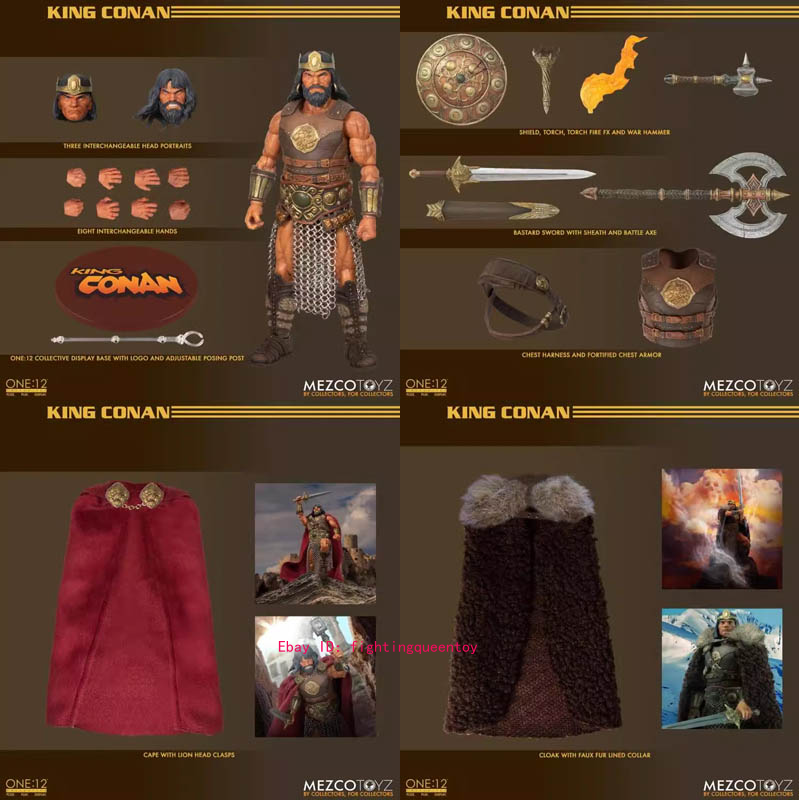 Mezco Toyz Conan the Barbarian King Conan One:12 Collective Mezco Toyz Conan the Barbarian King Conan One:12 Collective