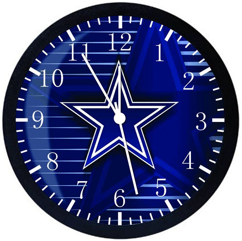 Dallas Cowboys Wall Clock 12" Large Personalized option with adding names Z16