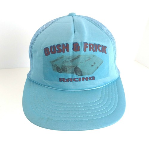 Gorra de camionero Bush Frick Racing azul Carolina del Sur - Imagen 1 de 8