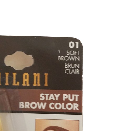 Milani STAY PUT BROW COLOR 12HR Long Lasting Waterproof #01 SOFT BROWN 0.06 oz - Picture 11 of 24