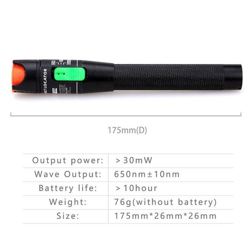 Optical Cable Tester Meter 1/10/20/30/50mW Red Light Pen Visual Fault Locator - Picture 2 of 17