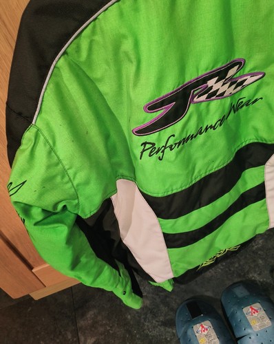 RSR Mens Motorcycle Jacket Performance Green Permatex 2k Weatherproof Size M - Picture 11 of 21