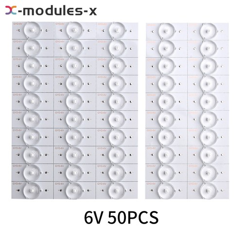 50/100PCS 3/6V LED Lamp Bead With Optical Lens Fliter For 32-65'' LED TV Repair - Picture 18 of 22