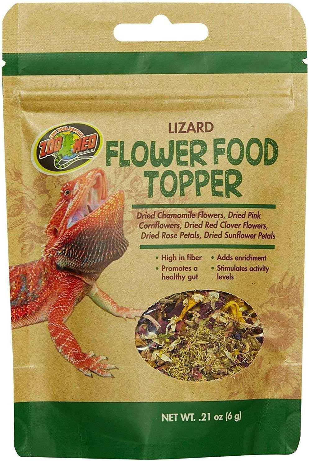 Zoo Med Lizard Flower Food Topper, 0.21 Oz.