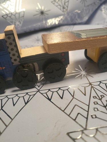 Brio Wood Toy Semi Truck And Trailer Thomas the train compatible - Picture 14 of 18