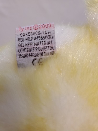 Ty Baby Duckling 12" Year Y2K 2000 Plush Yellow White Plush Duck - Picture 14 of 17