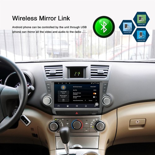 1set Car Stereo Radio For Toyota Highlander 2009-2014 10" 2G 32G Carplay GPS - Bild 14 von 18