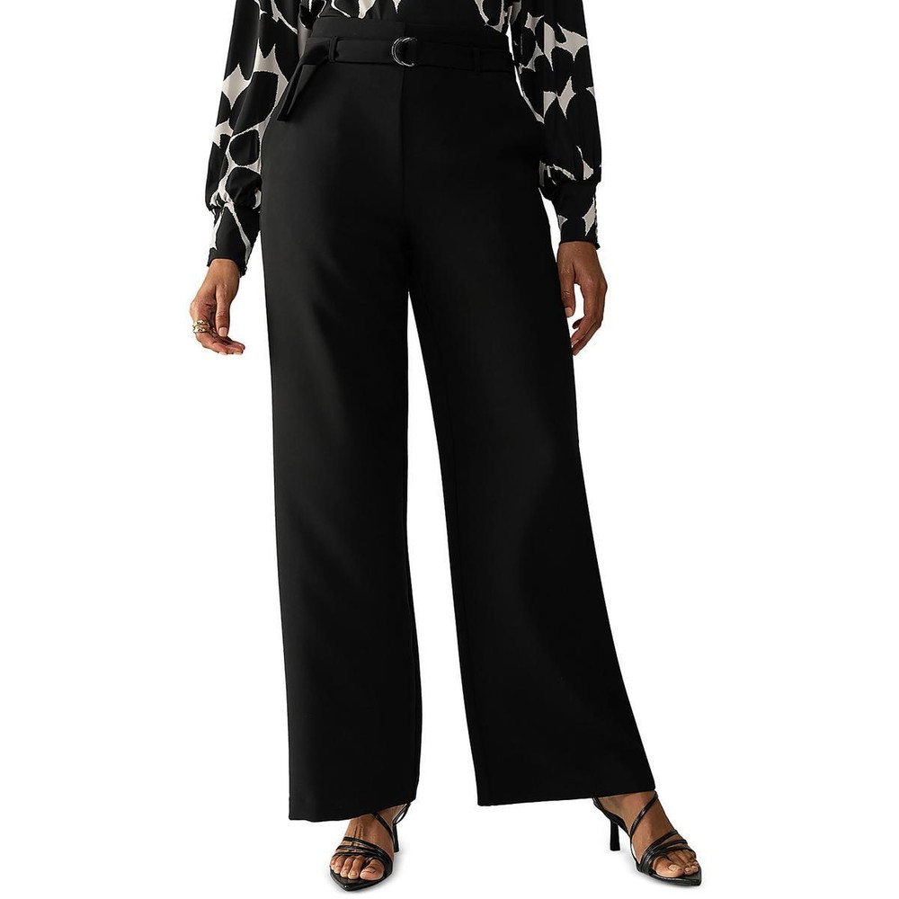 Sanctuary High Waist Pleated Wide Leg Womens Trouser Pants BHFO 4659  