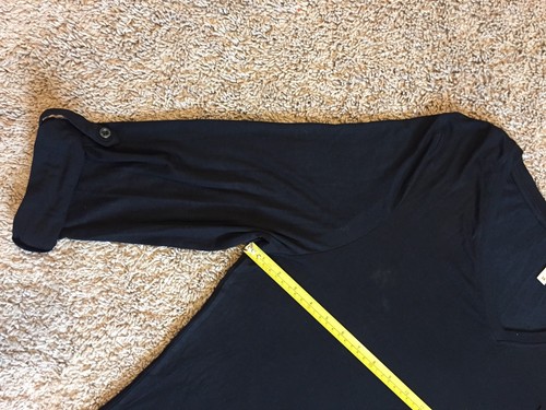 Nueva con etiquetas Britz Mangas Largas Negra Talla Grande 3X Camiseta Top Blusa con Agujero Pequeño - Imagen 8 de 10