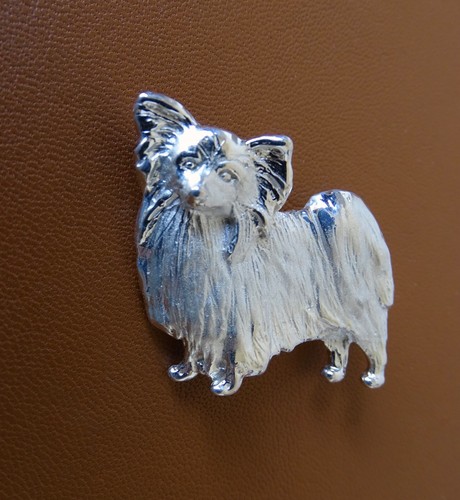 Large Sterling Silver Papillon Standing Study Brooch - Picture 3 of 8