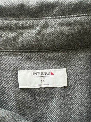 Untuckit Hemd Portia Kleid Damen 14 geknöpfte Taschen Langarm - Bild 10 von 12