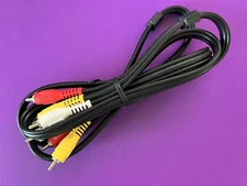 NEW Heavy Duty 3 RCA Composite Audio Video AV Cable - 5 Foot VCR TV