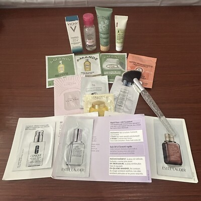 NEW Skincare Bundle Travel Sizes and Samples SEPHORA Brush Shampoo Serum Parfume