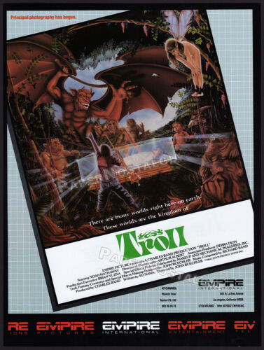 RE-ANIMATOR / TROLL - Original 1985 Trade AD / Poster _ Jeffrey Combs Charles Band - Bild 3 von 3