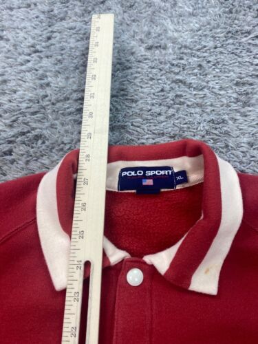 Ralph Lauren Varsity Jacket Mens XL Red Polo Sport RL Tiger Letterman Vtg RARE - Picture 6 of 10