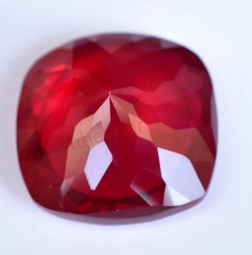46.35 Ct Natural Blood Red Mozambique Ruby Cushion CERTIFIED Flawless Gemstone - Picture 8 of 8