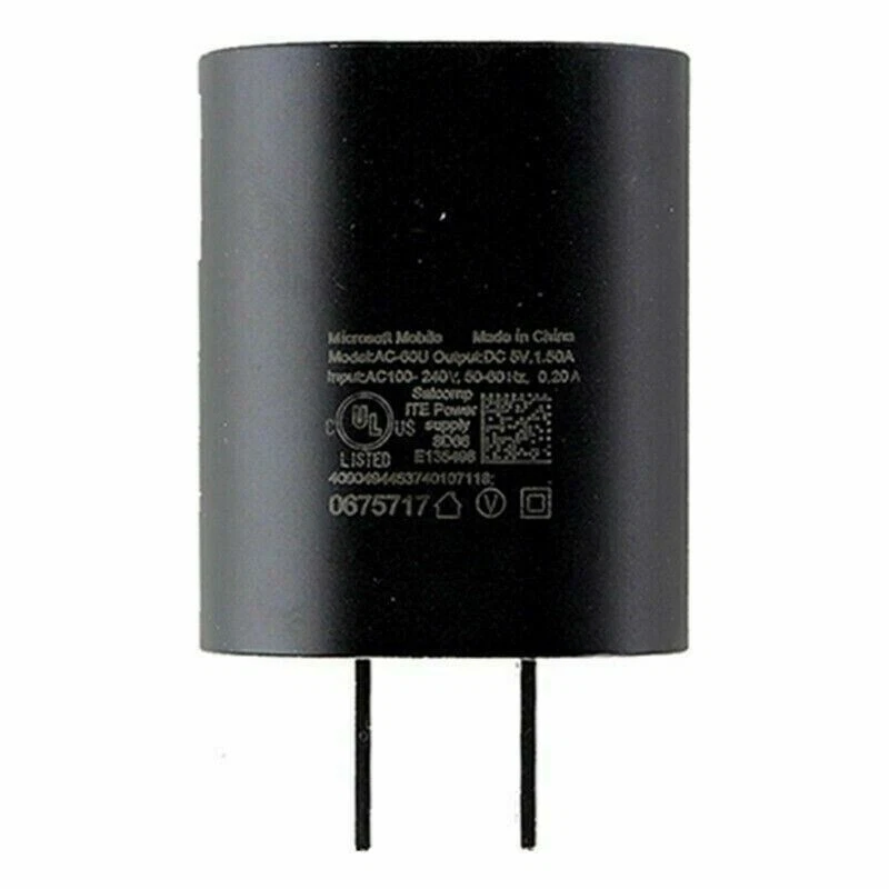 Adaptador cargador de viaje de pared USB AC60U 5V 1.5A para Nokia Lumia 920 820 710 AC-60U AC-60U Foto 3 de 4