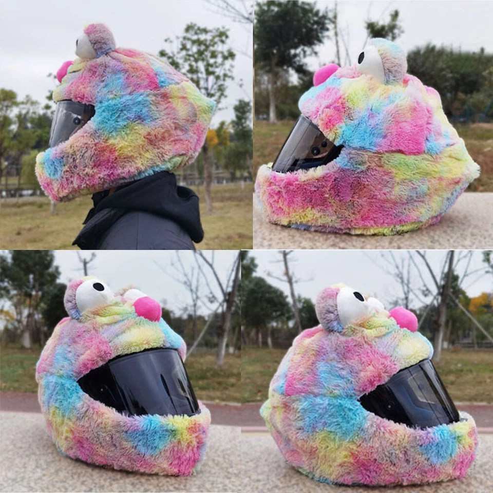 Motorcycle Helmet Cover Motorbike Funny Crazy Case for Modular Full Face Helmet - Image 4 of 4