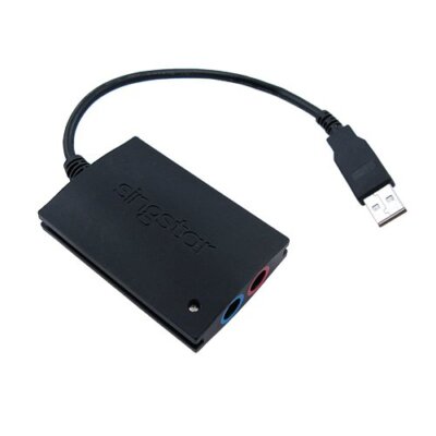 Sony PS2 PS3 PS4 USB auf 2 x 3,5 mm Klinkenbuchse für Singstar Mikrofone