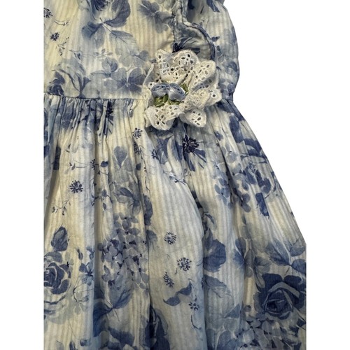LAURA ASHLEY LONDON Girls Blue and White Floral Dress in Size 5 - Picture 4 of 8