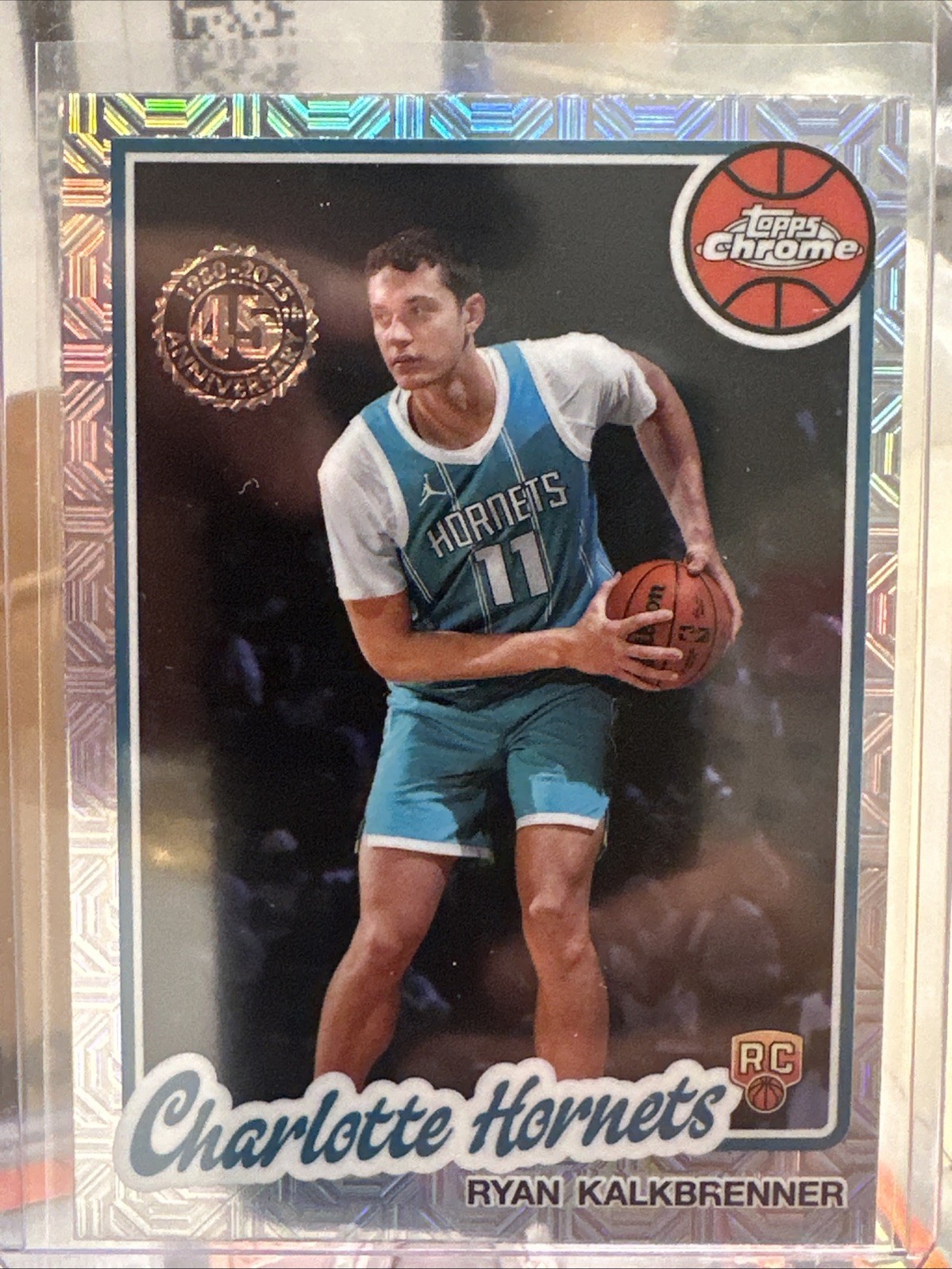 2025-26 Topps Chrome Ryan Kalkbrenner TC-RK 45 Anniversary Mojo