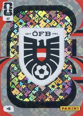 2026 Panini FIFA Club World Cup Adrenalyn POWER UP TEAM LOGO Austria National