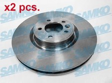 X2 PCS FRONT BRAKE DISC ROTOS X2 PCS SET A4018V SAMKO I