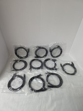 Lot Of 10 Hi-Speed 2x4x26 AWG, 5FT CAT5E Black Cable