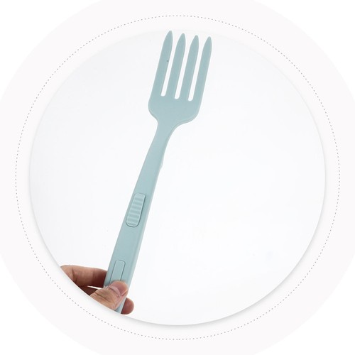 Tenedor de cocina de silicona de 2 piezas sartenes antiadherentes tenedores para mezclar hornear - Imagen 7 de 12