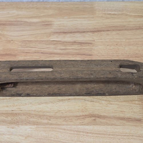 Navetta telaio barca mulino tessile tessitura legno sud vintage - Foto 10 di 13