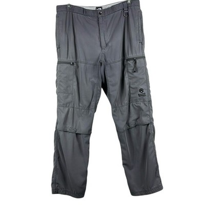 The North Face Mens Summit Series Hiking Pants Size 38x31 Zippered Ankle Grey