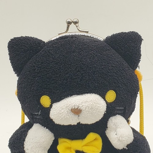 Borsa gatto nera Doki Doki. Sembra un peluche ma è una borsa lunga tracolla in corda - Foto 3 di 9