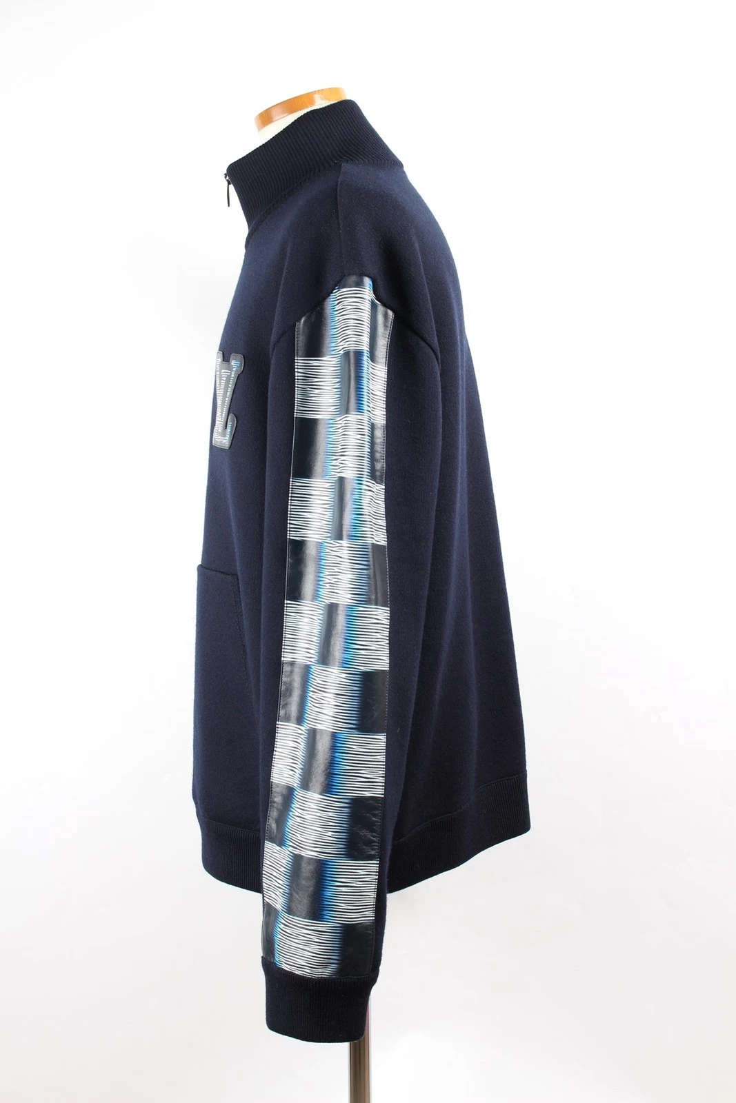 LOUIS VUITTON（LV） Louis Vuitton Track Top in misto lana e pelle XL 71933860