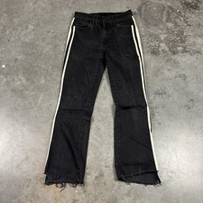 Mothers Jeans Womens 26 Black Insider Crop Step Fray Stretch Preowned