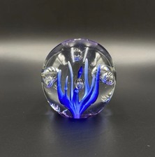Briefbeschwerer Paperweight Glas Dekorativ Bl...