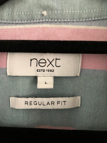 Next Men’s Stripe Shirt Size L - Picture 2 of 2