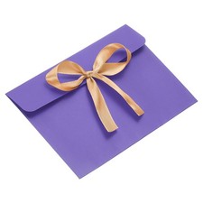 Envelope with Knot 6.8" x 5", 20Pcs Greeting Card Invitation Envelope, Purple