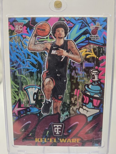 2024-25 Panini Totally Certified Platinum Graffiti #6 Kel'el Ware SP 13/25 RC - Picture 8 of 8