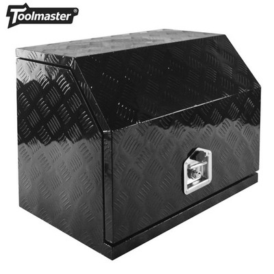 Black Aluminum Generator Tool Box 24''x16''x20'' for Caravan Ute Truck Trailer RV