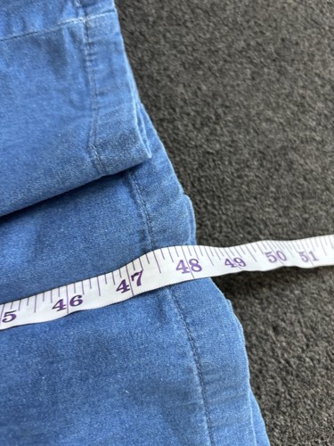 Nobody's Child Dress Women Size 10 Blue Midi Denim Buttoned V neck Short Sleeve - Picture 7 of 8
