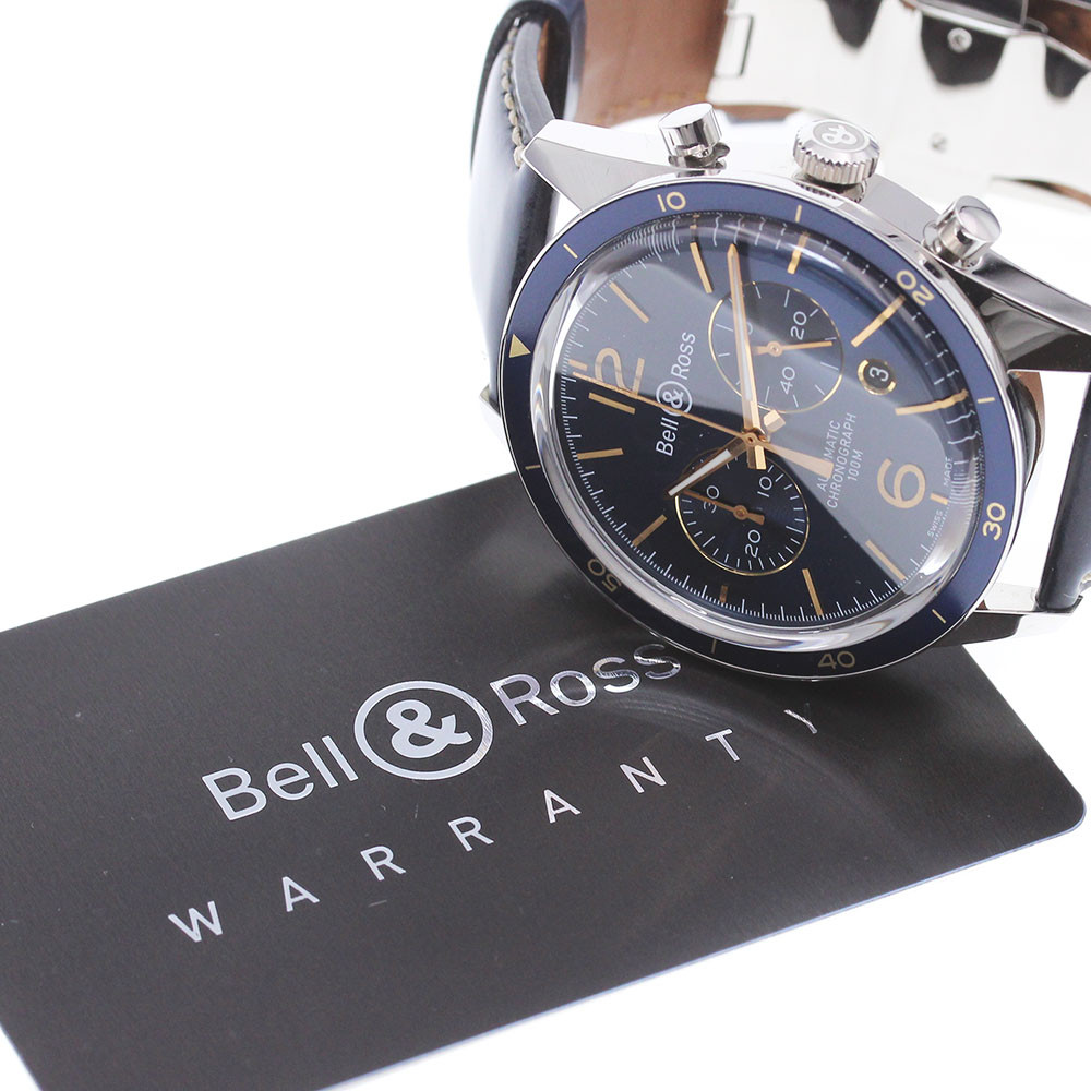 BELL ROSS WATCH BR126-94-SP VINTAGE SPORTS HERITAGE CHRONOGRAPH
