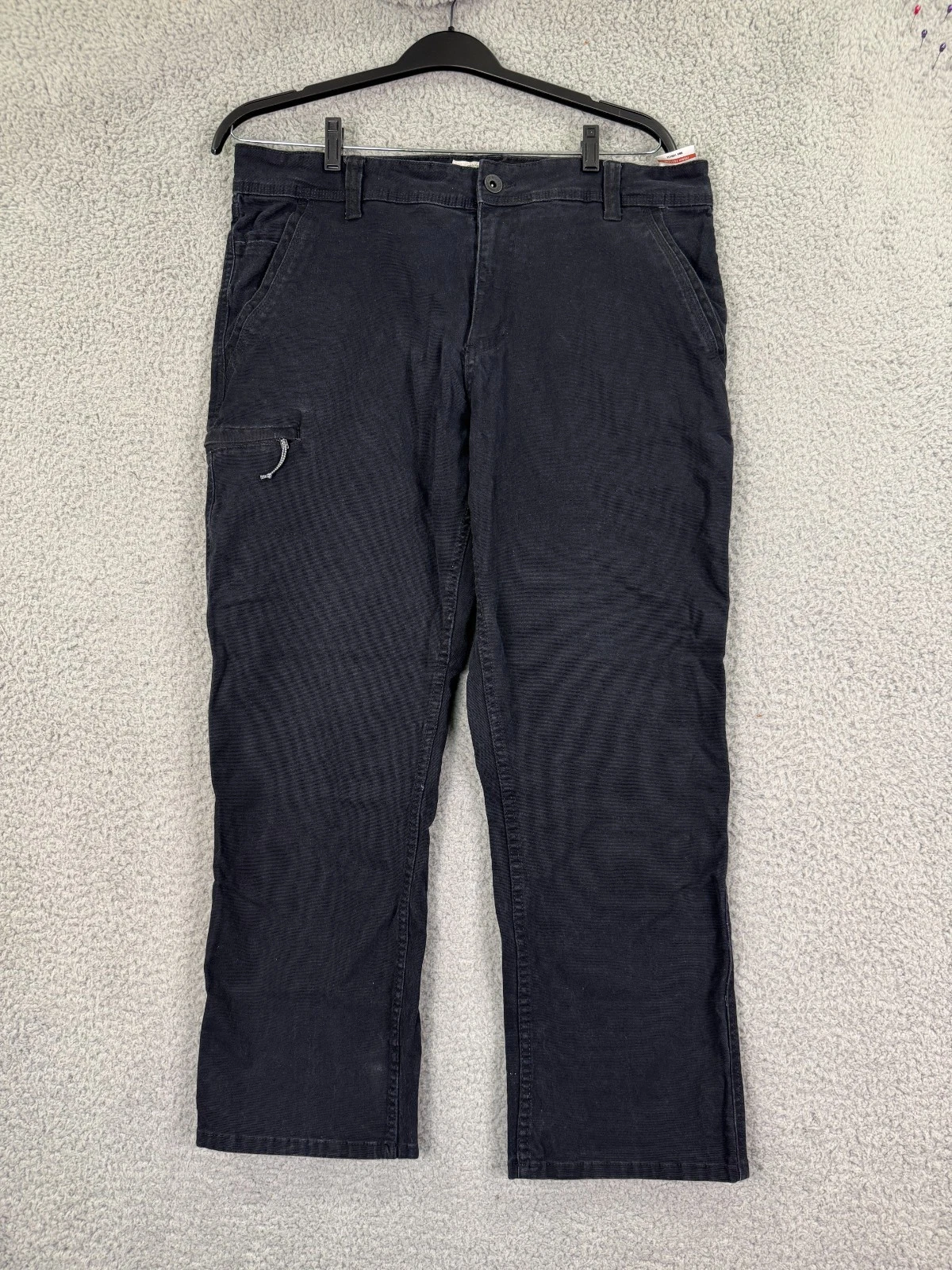 Weatherproof Vintage Relaxed Fit Pants Men 36x29 Black Stretch Casual Cotton