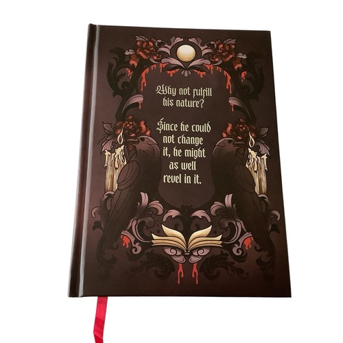 Lot Vampire Themed Goodies Book Pot Sleeve Journal Candle Brush Journal - Picture 19 of 23