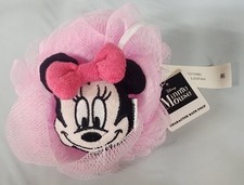 Minnie Mouse Pink Bow Loofah Poof Microfiber Disney Stocking Stuffer NWT